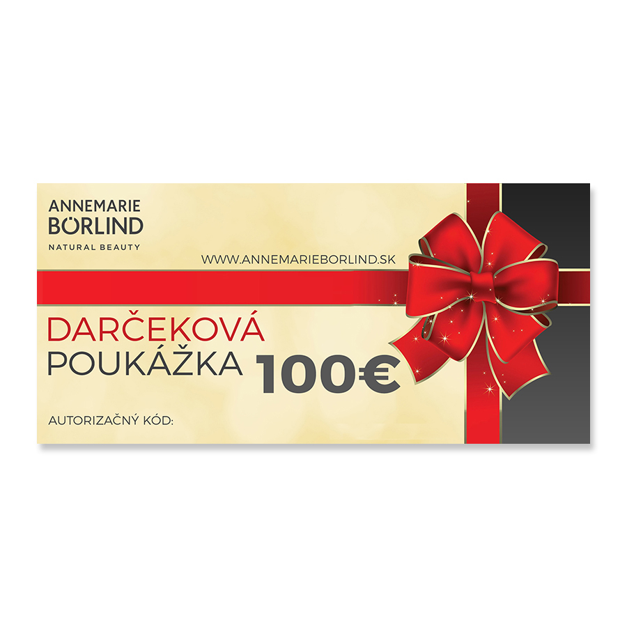 Annemarie Börlind Darčeková poukážka v hodnote 100 €, 1ks